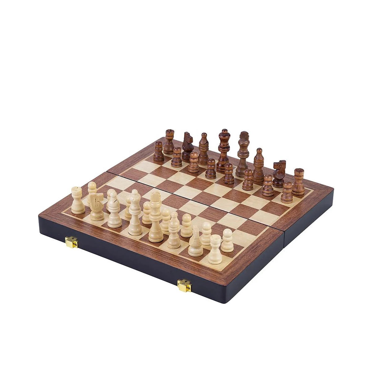 Chess set wood folding ash wood 45.5x45.5x6.8 cm / PU 8