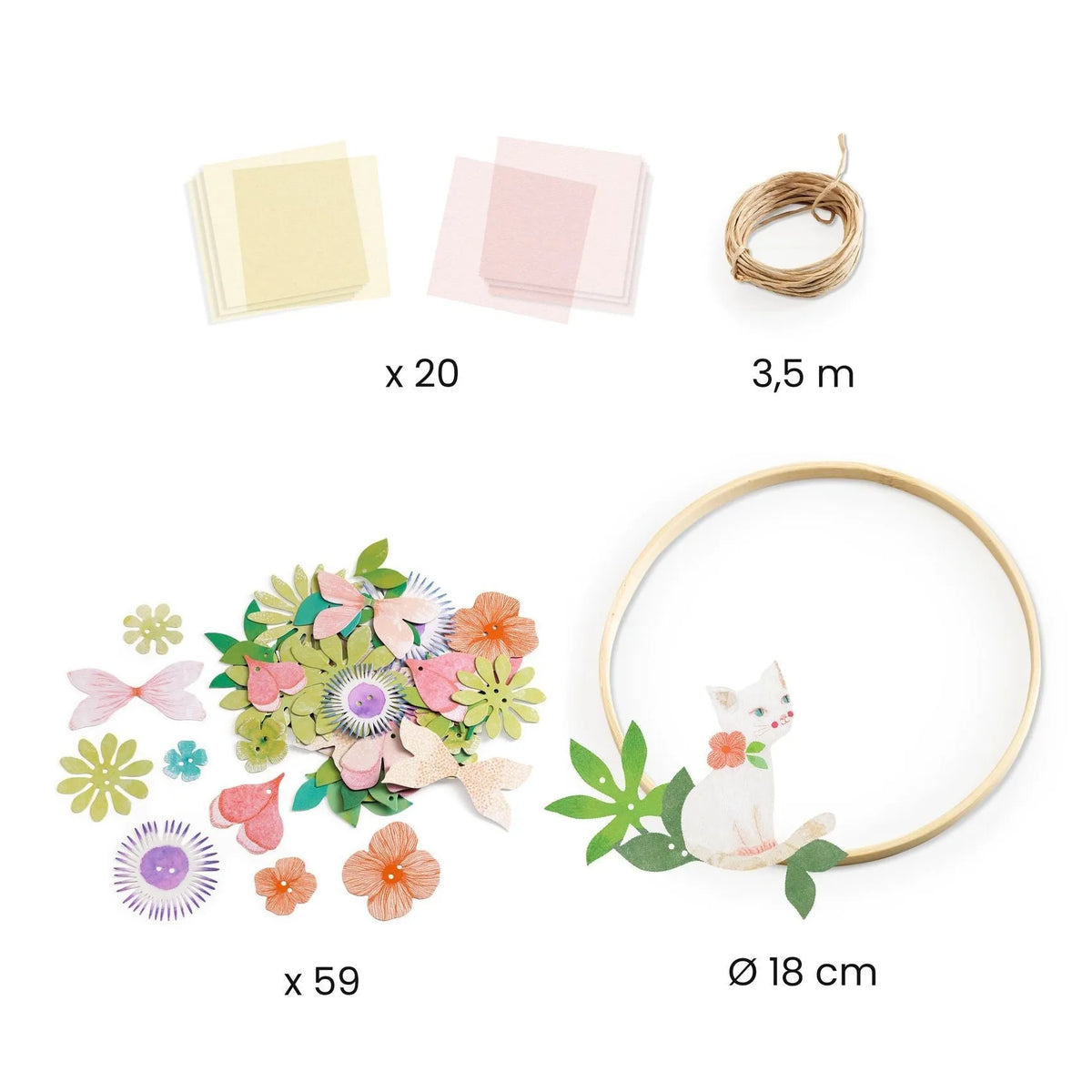 DIY - Floral wreath - Dahlia