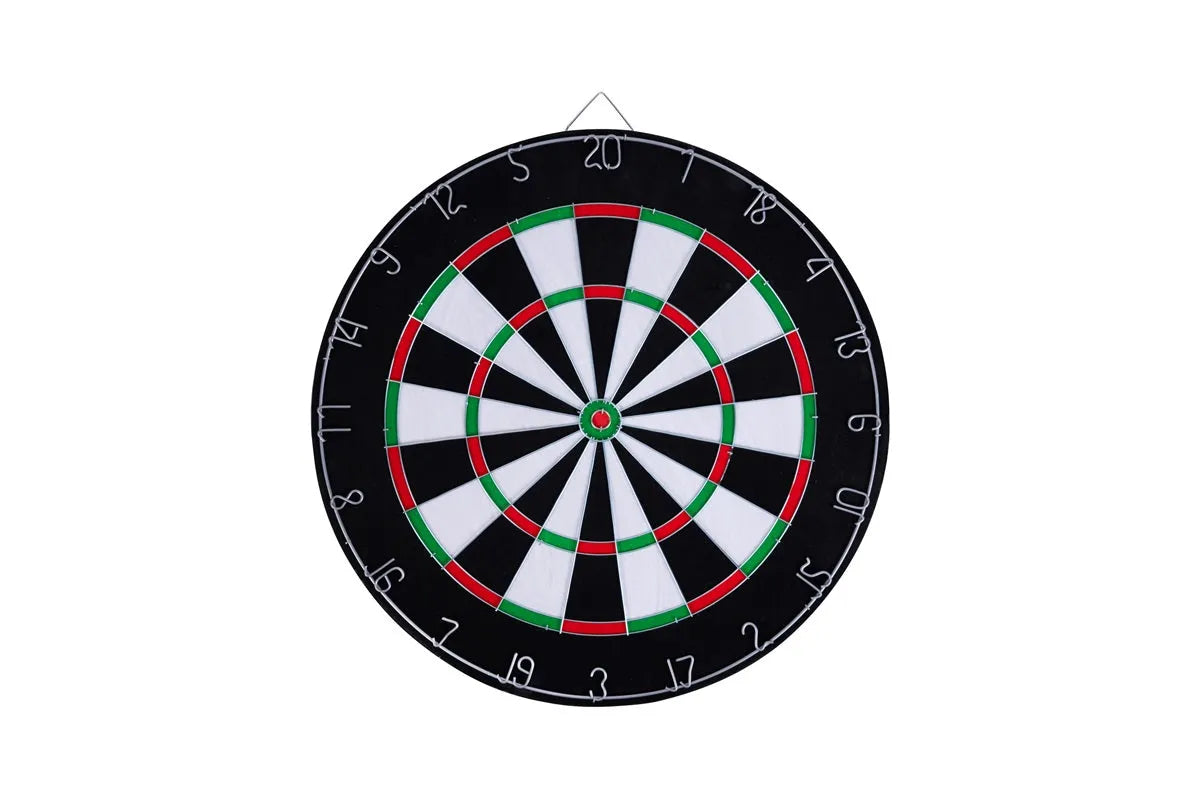 Dartboard flocked with 6 darts, thickness 2.5 cm / PU 6