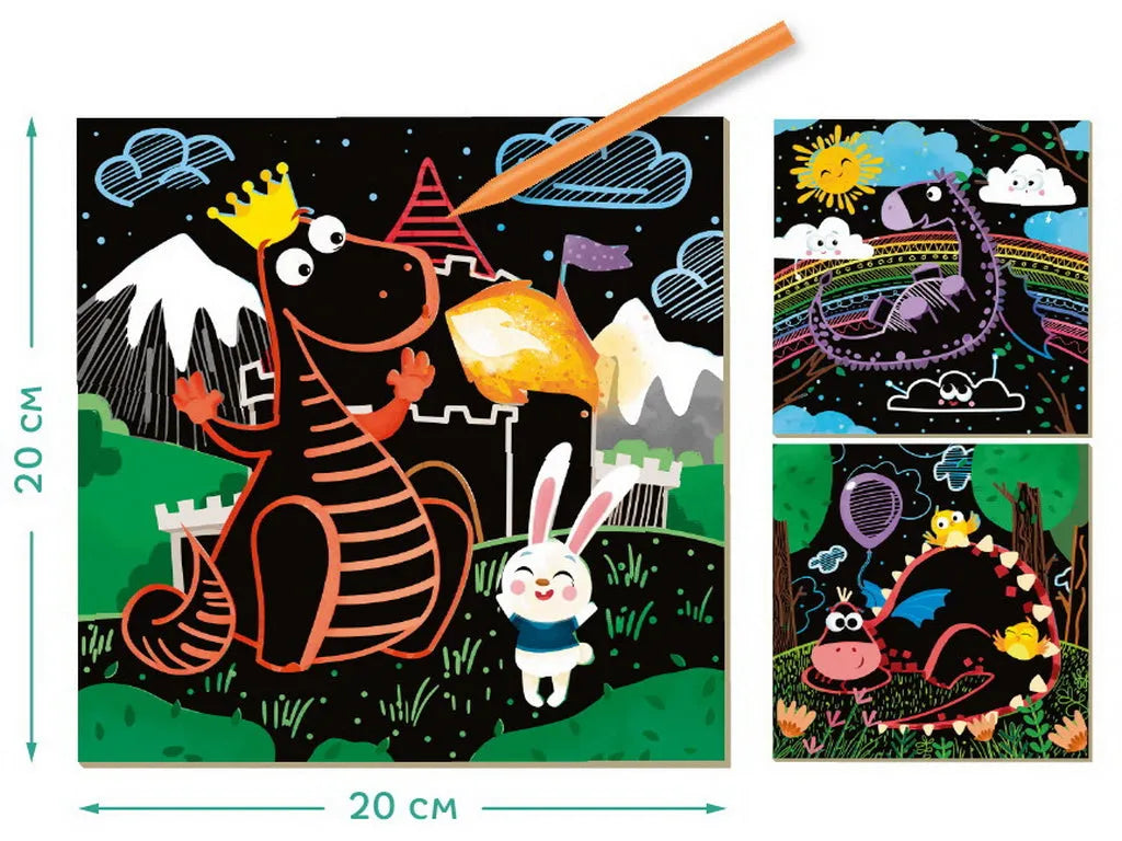 Scratch Set Dragons