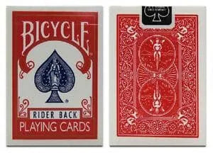 Brain-Games.lv Bicycle Rider Back Standard Index spēļu kārtis