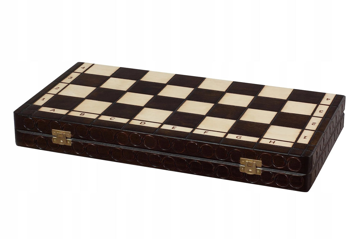n/a Klasiskās spēles BROWN LARGE KING'S CHESS/insert