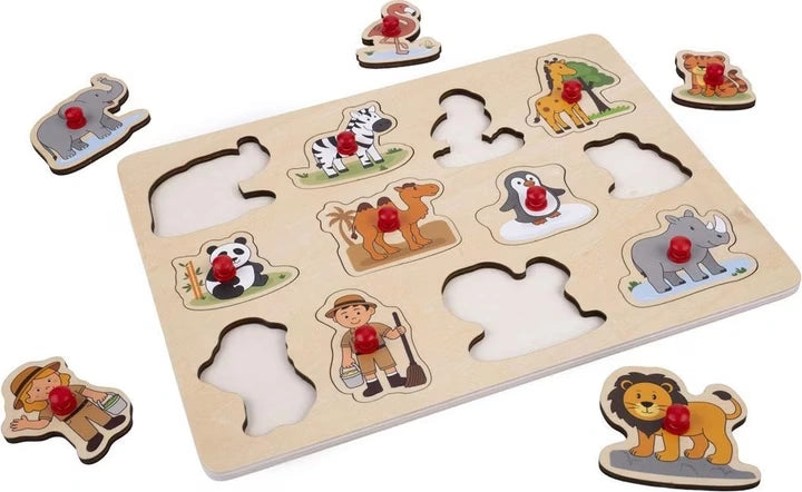 Button puzzle "Zoo" - Small