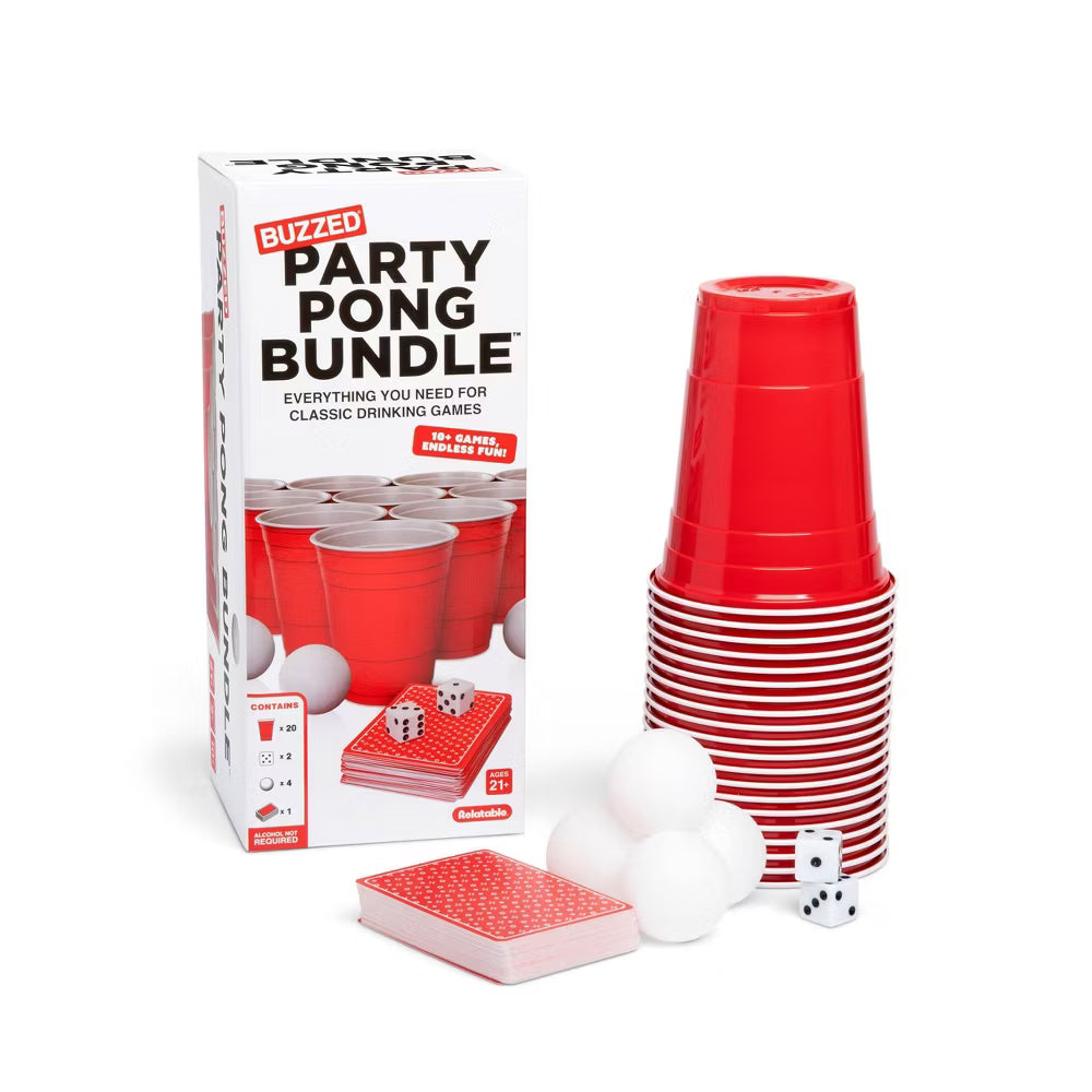 Brain Games LV Buzzed Party Pong Bundle