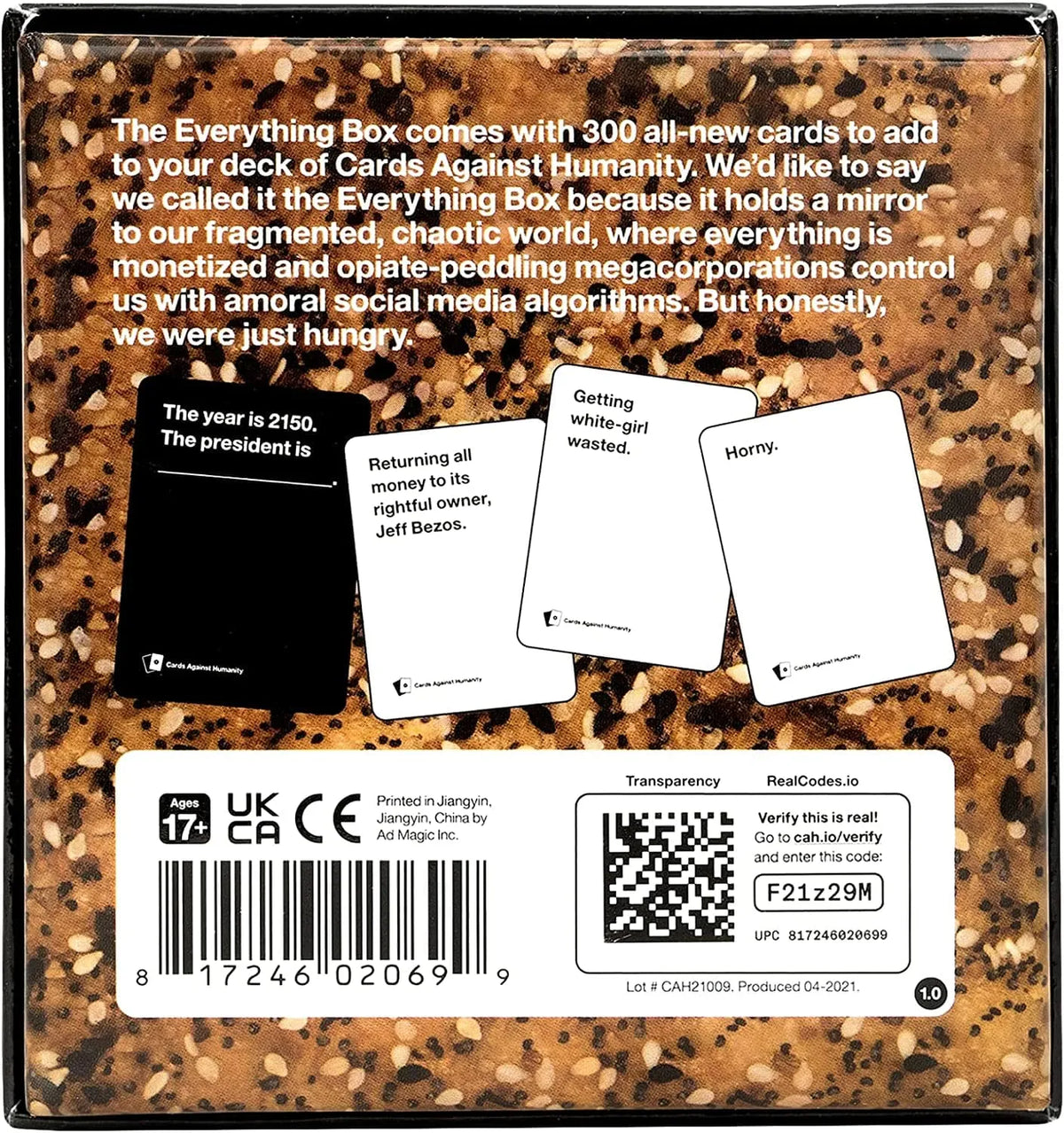Brain Games LV Cards Against Humanity Everything Box