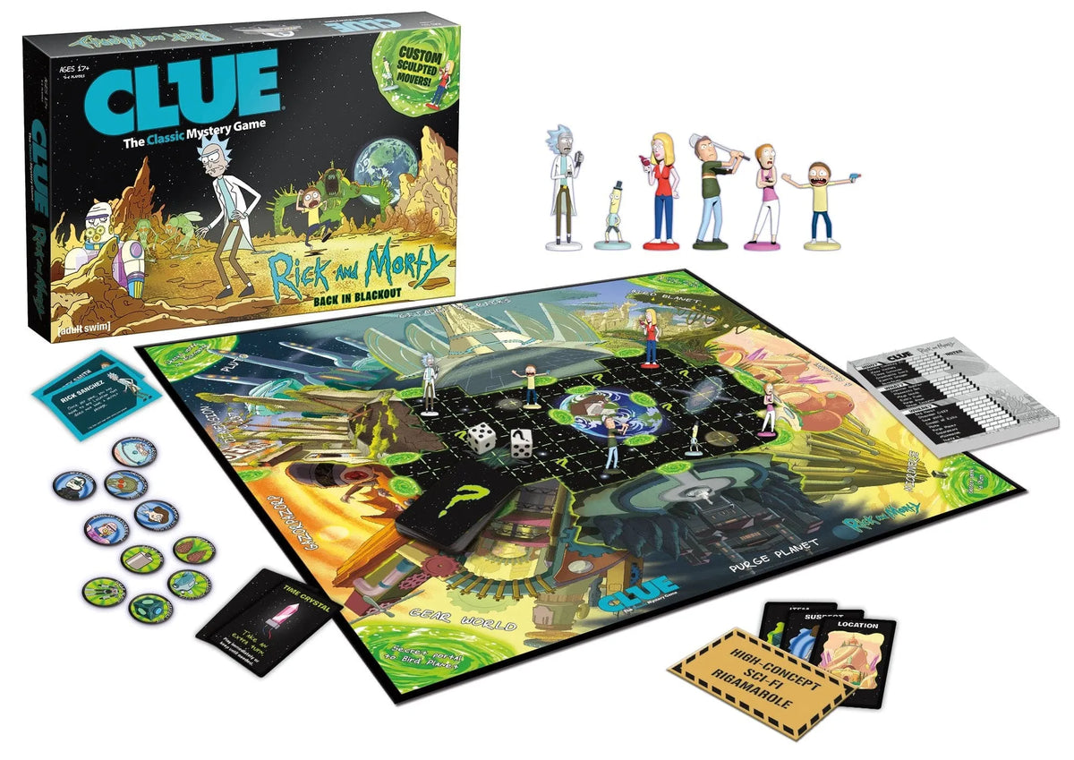 n/a galda spēles Clue: Rick and Morty Back In Blackout