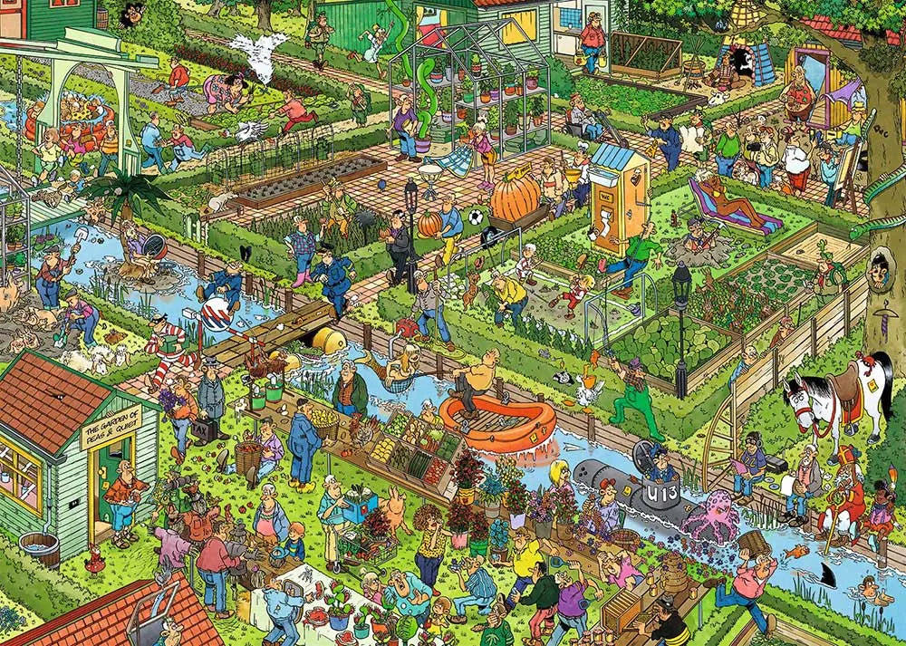 Brain Games LV Jan van Haasteren - The Vegetable Garden (1000 pieces)