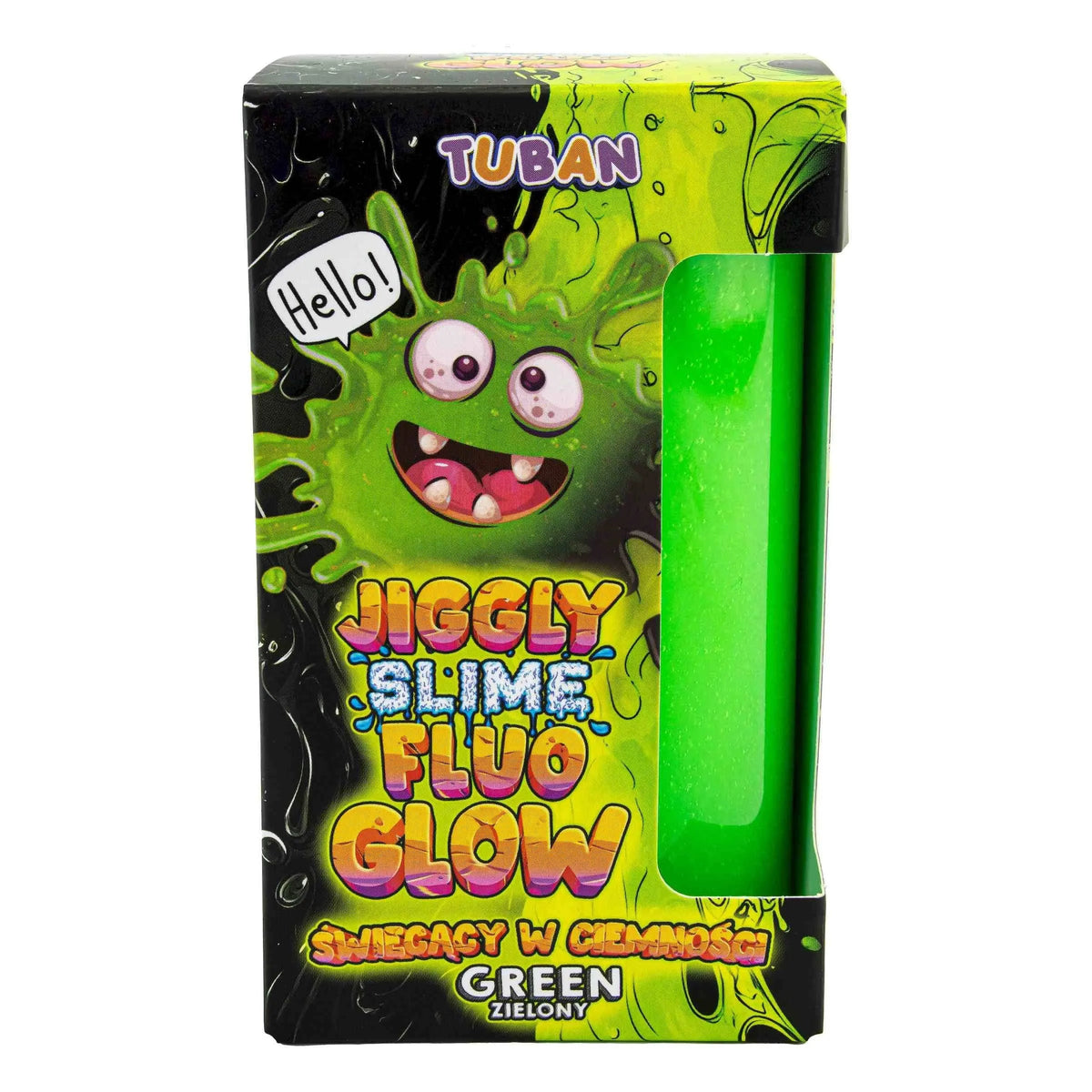 Brain Games LV Jiggly Slime - Fluo Glow - Green (430 g)