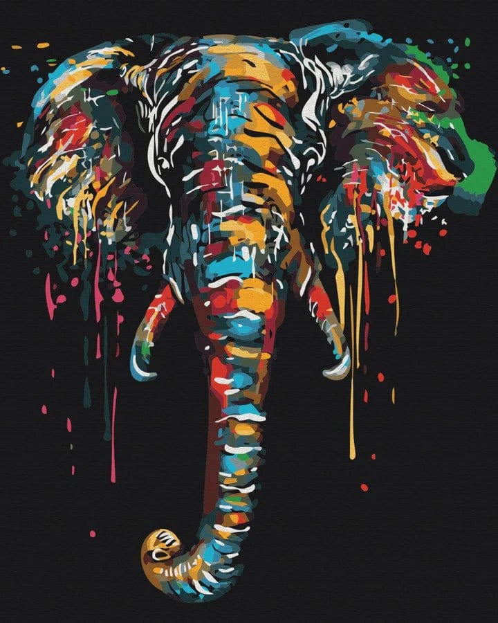 Brain Games LV PBN classic - Elephant in paints