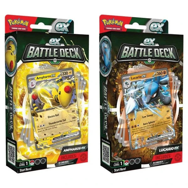 n/a n/a Pokémon TCG: Ampharos ex / Lucario ex Battle Deck