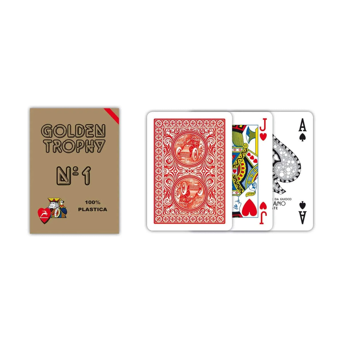 Brain-Games.lv galda spēles Sarkans Poker Golden Trophy spēļu kārtis
