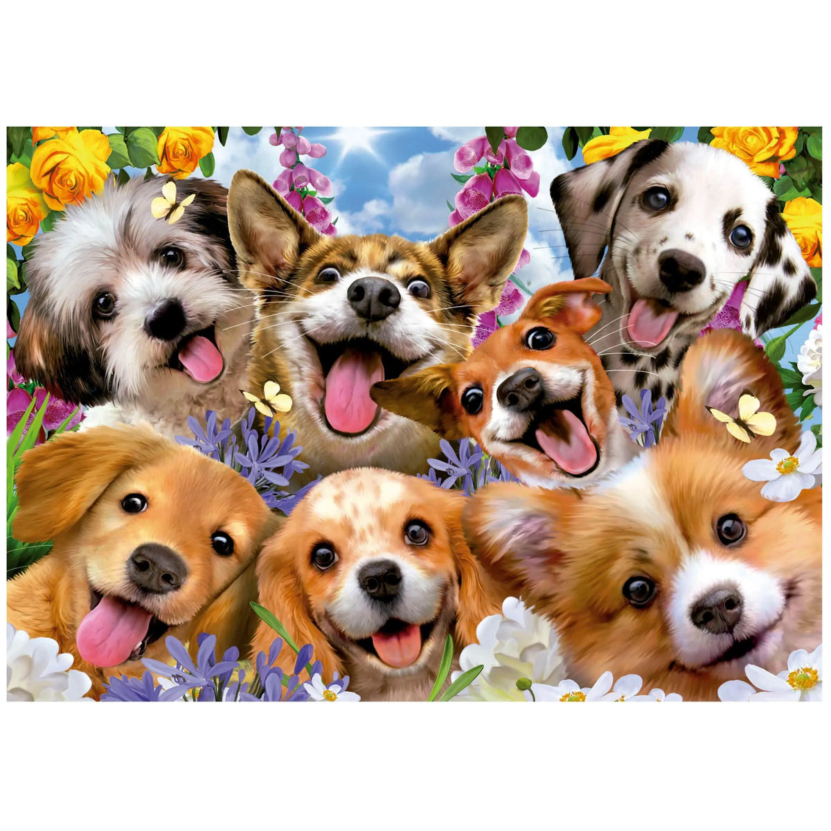 n/a Puzles Puzle 1000 - Puppies selfie