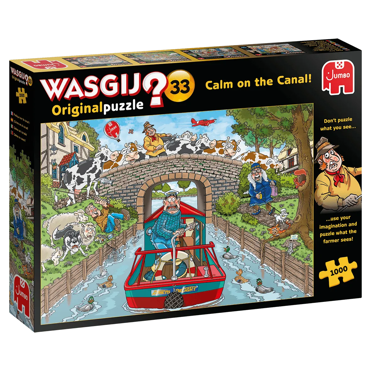 Brain Games LV Puzles Puzle 1000 Wasgij - Calm On The Canal