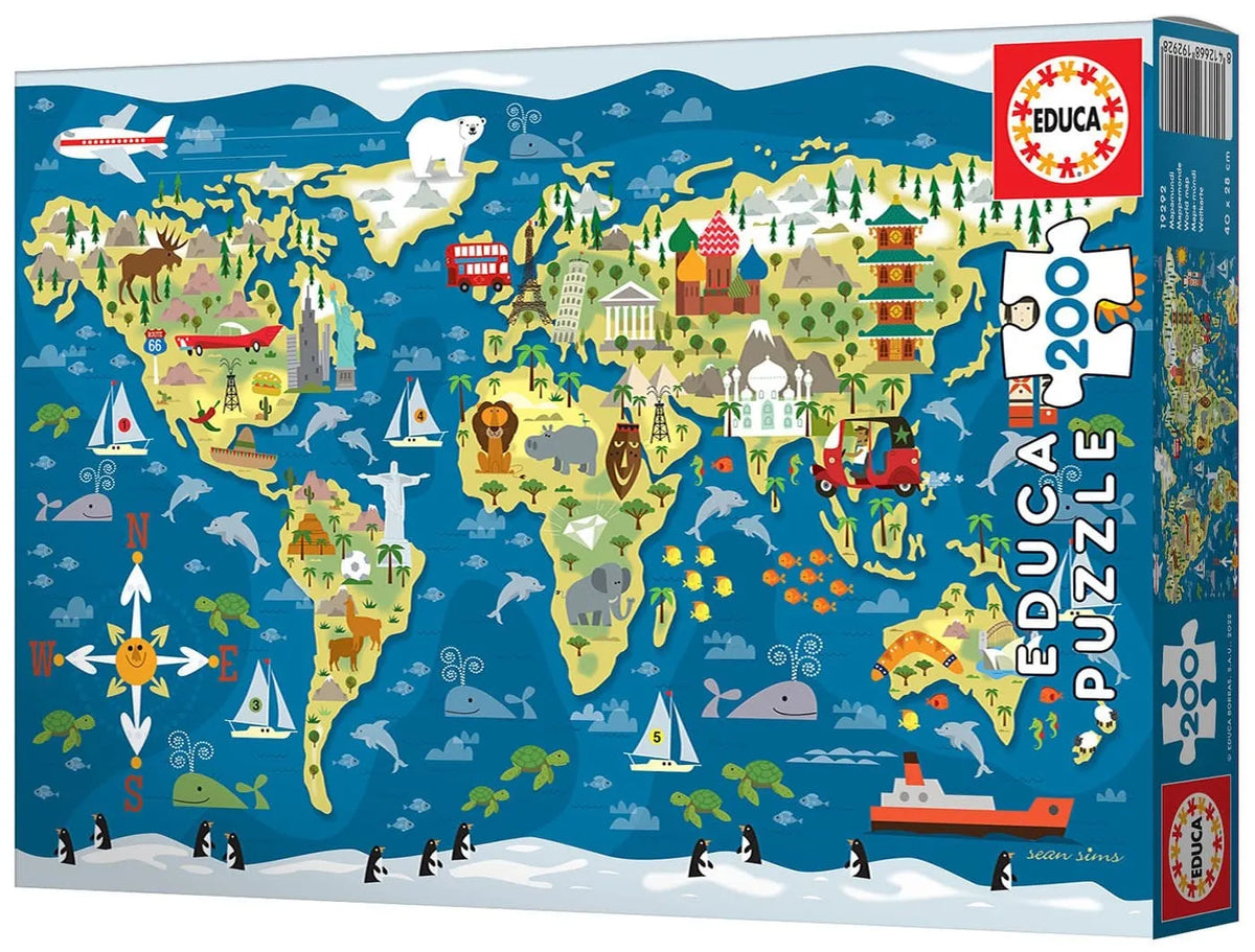 Brain Games LV Puzles Puzle 200 - World Map