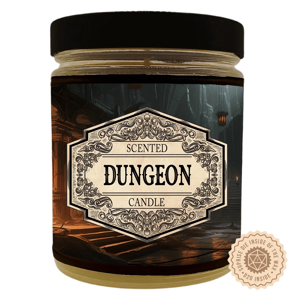 Brain Games LV Scented Candle Dungeon with Surprise Dice