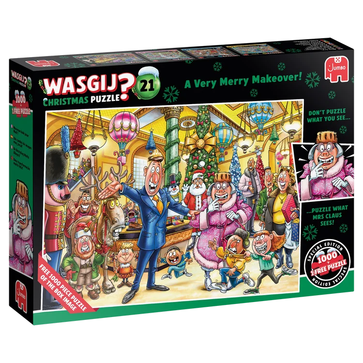 Wasgij Christmas 21 - A Very Merry Makeover! (2x1000 pieces)