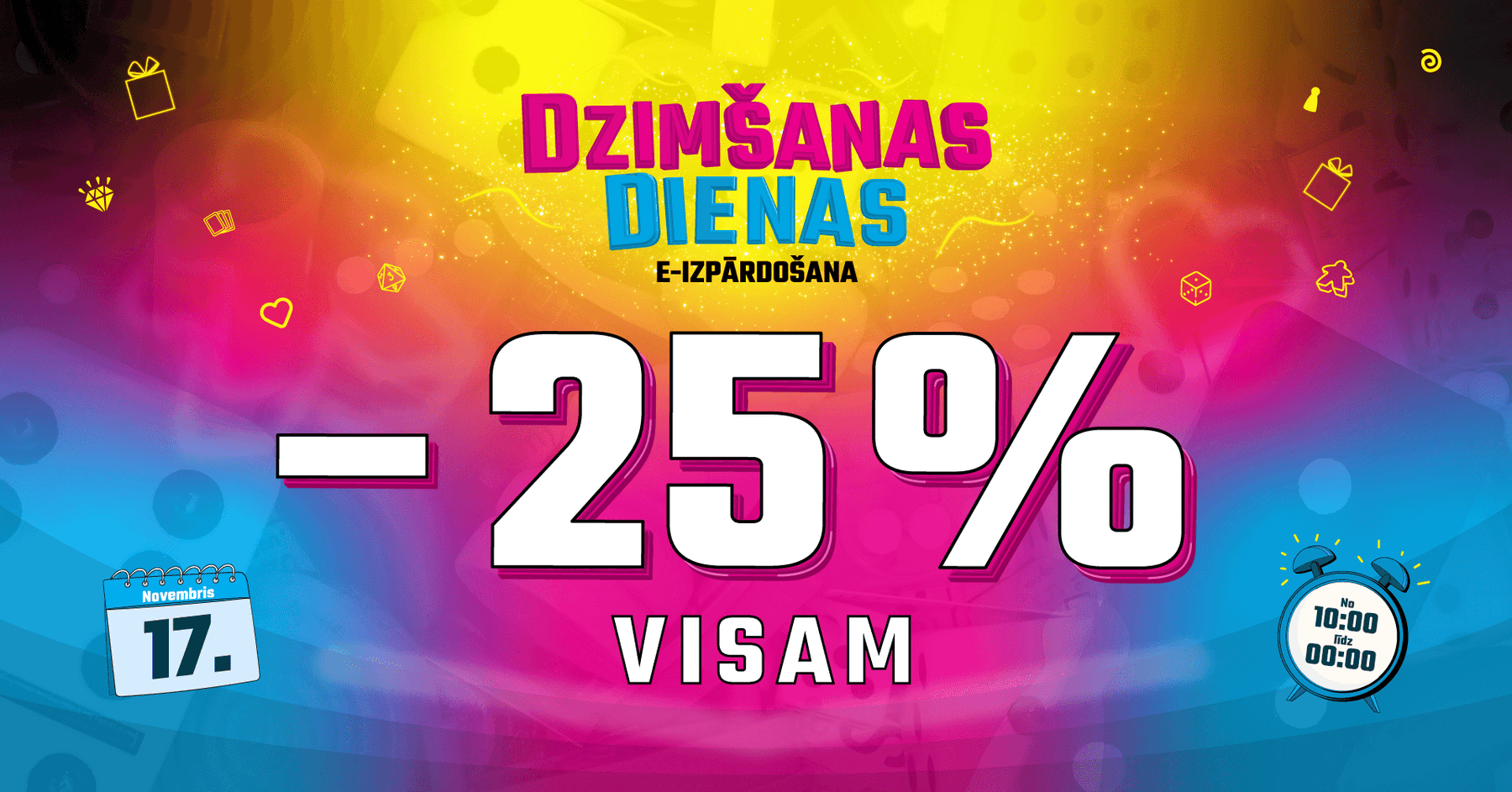Brain Games dzimšanas dienas e-izpārdošana
