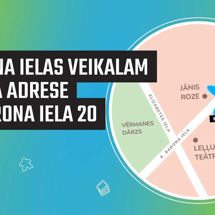 „Brain Games“ pārceļas un atver jaunu un plašāku veikalu Rīgā-Brain Games LV