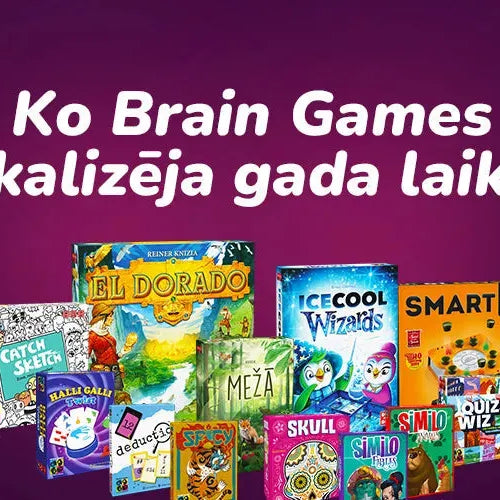 Brain Games spēļu klāstam pievienojas jaunas un arī labi zināmas galda spēles-Brain Games LV