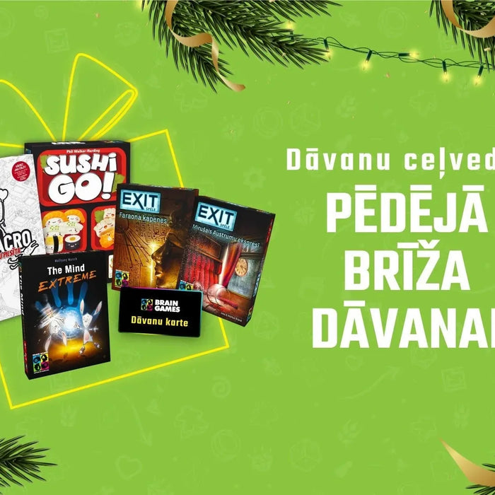 Dāvanu ceļvedis — pēdējā brīža pirkumi-Brain Games LV