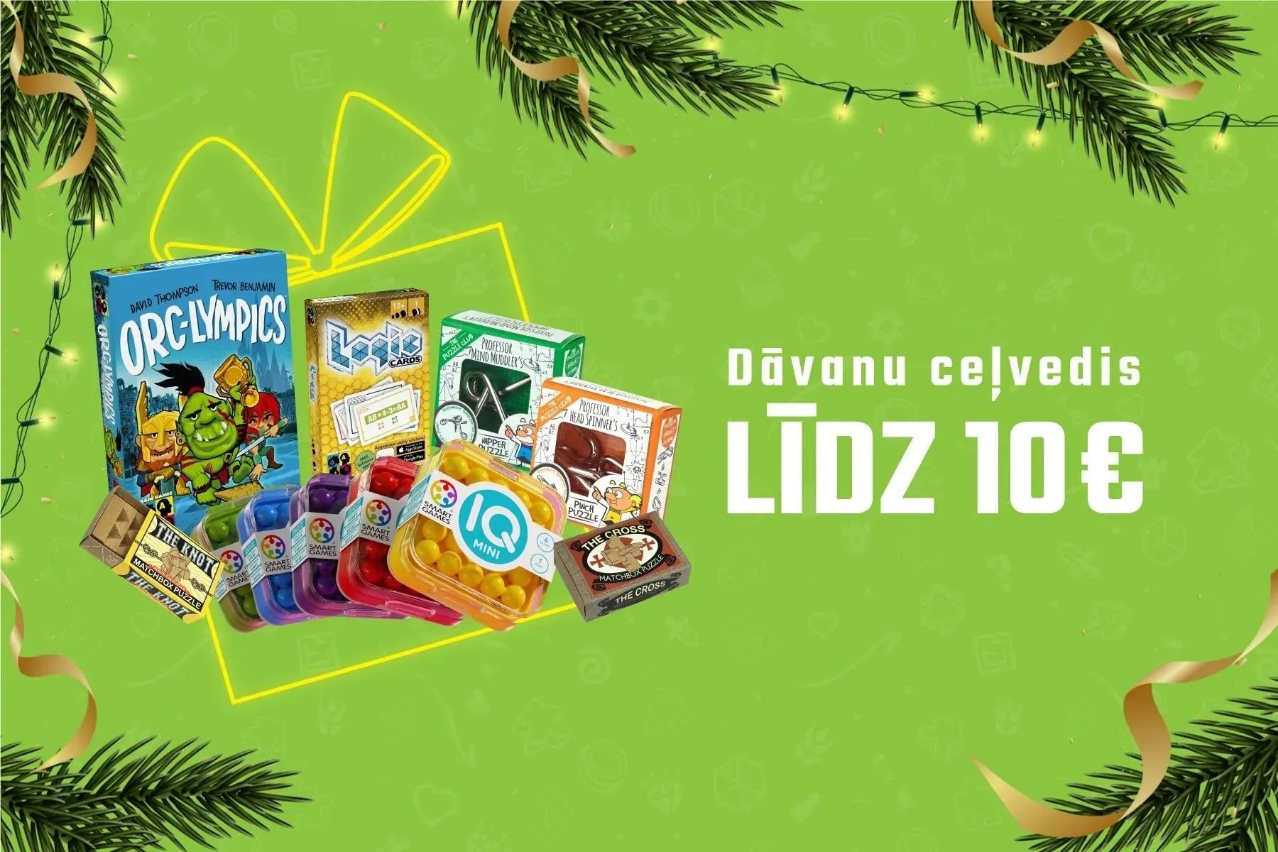 Dāvanu ceļvedis — spēles līdz 10 EUR-Brain Games LV