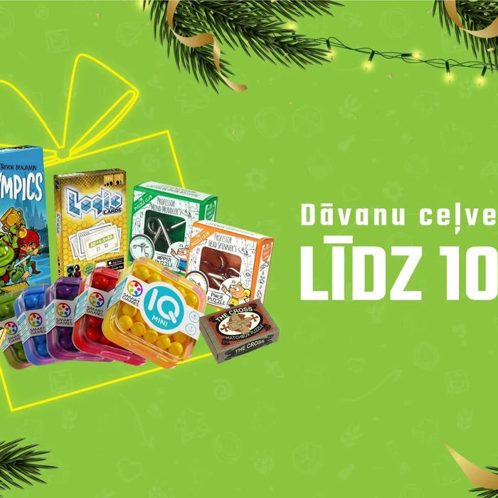 Dāvanu ceļvedis — spēles līdz 10 EUR-Brain Games LV