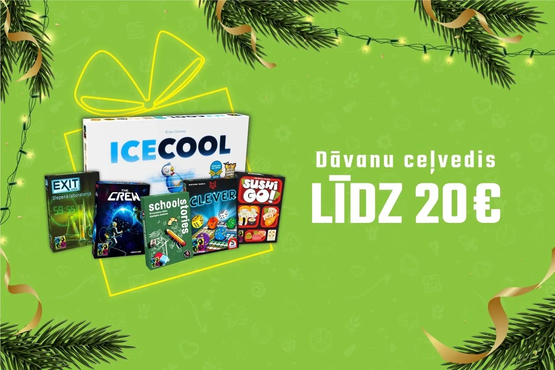 Dāvanu ceļvedis — spēles līdz 20 EUR-Brain Games LV