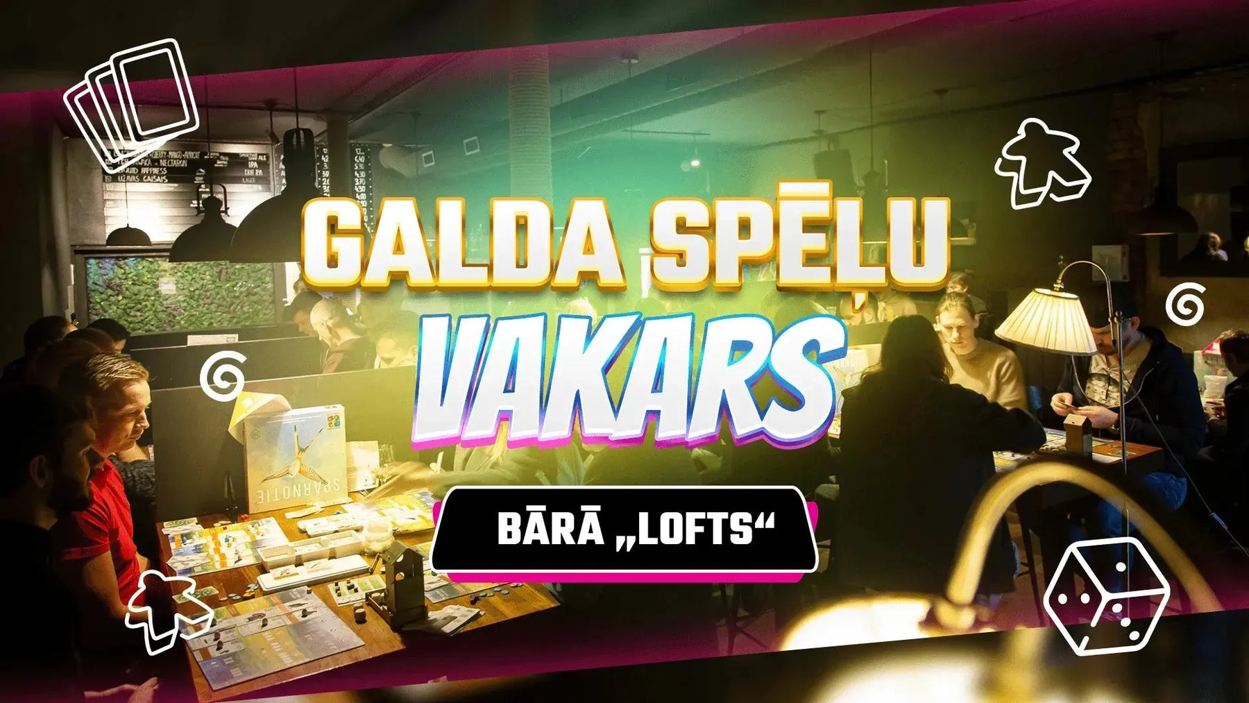 Galda spēļu vakars ar Brain Games-Brain Games LV