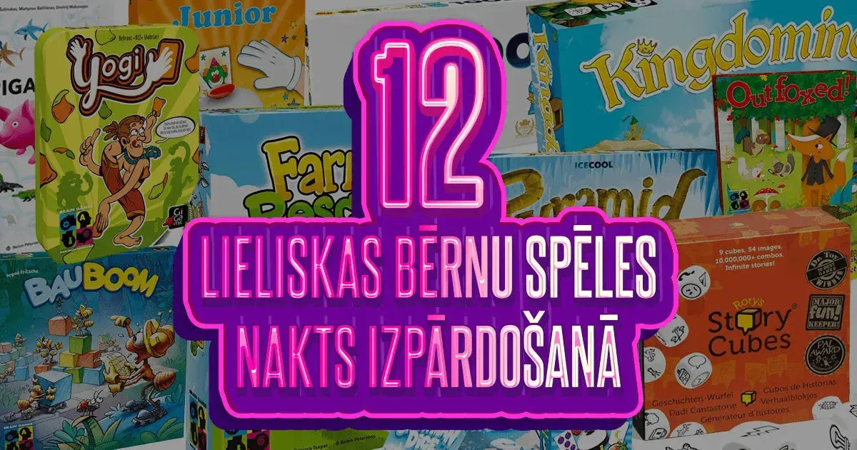 Lieliskas bērnu spēles iepirkšanās nakts izvēlei!-Brain Games LV