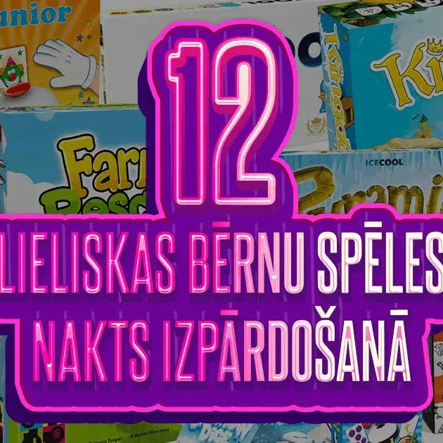 Lieliskas bērnu spēles iepirkšanās nakts izvēlei!-Brain Games LV