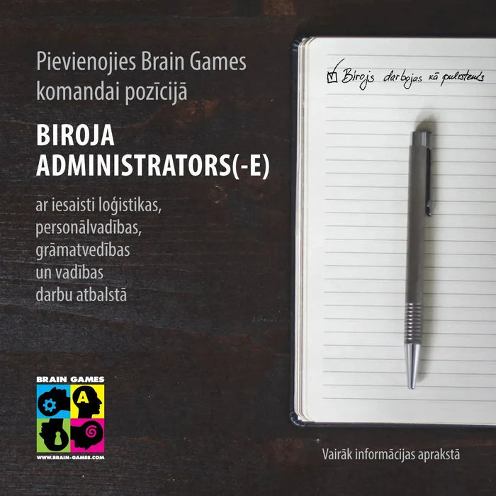Meklējam jaunu kolēģi-Brain Games LV