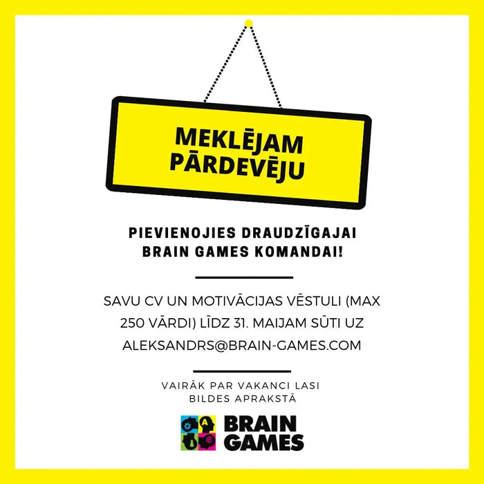 Meklējam papildspēkus-Brain Games LV