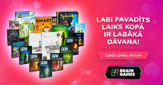 Romantisks Valentīna dienas vakars: kuru galda spēli izvēlēties?-Brain Games LV