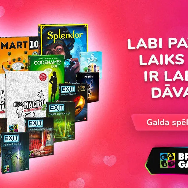 Romantisks Valentīna dienas vakars: kuru galda spēli izvēlēties?-Brain Games LV