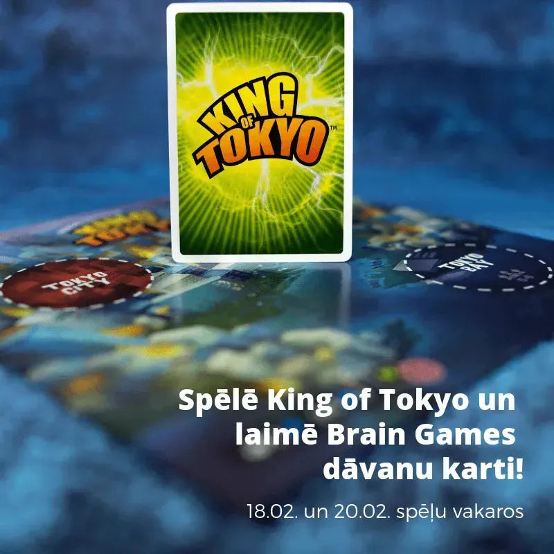 Spēlē King of Tokyo un laimē balvas!-Brain Games LV