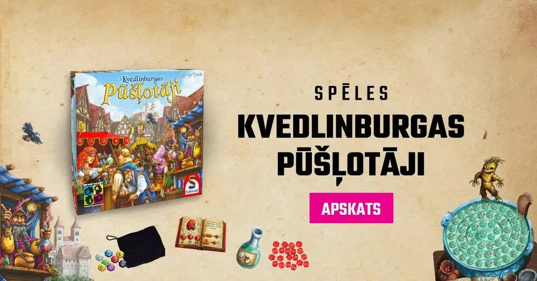 Spēles „Kvedlinburgas pūšļotāji“ apskats-Brain Games LV