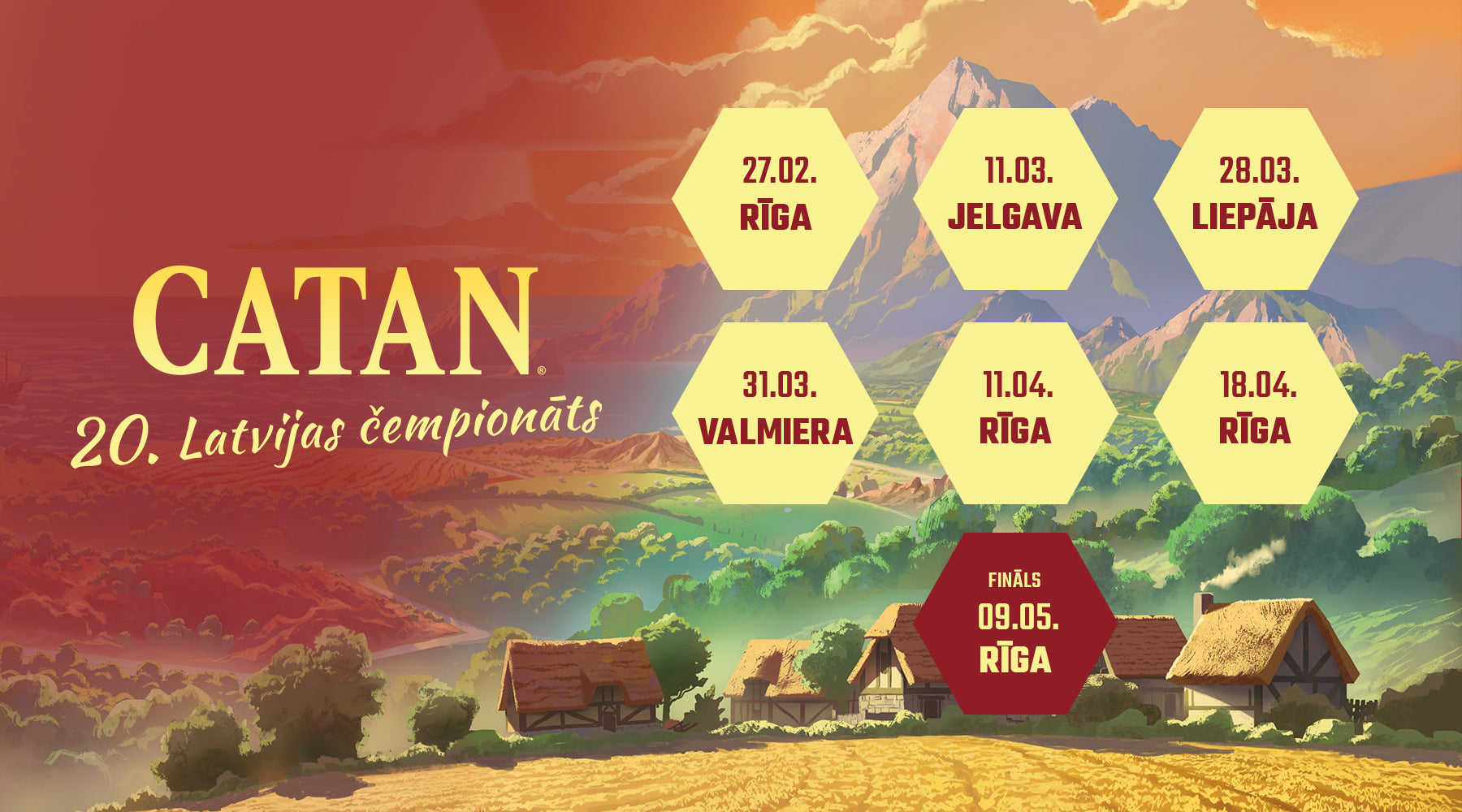 Jubilejas „CATAN“ Latvijas čempionāts ir klāt