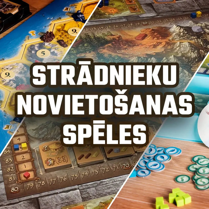 Worker placement spēles — veiksmei nav vietas pie spēļu galda-Brain Games LV