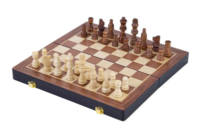 Chess set wood folding ash wood 30 x 30 x 2.75 cm / PU 20