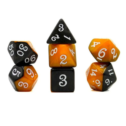 Dice Set Fable: Puss in Boots (Orange/Black) (7)