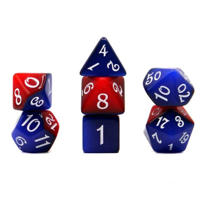 Dice Set Fable: Snow White (Blue/Red) (7)