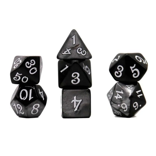 Dice Set Fable: Ravens (Black) (7)
