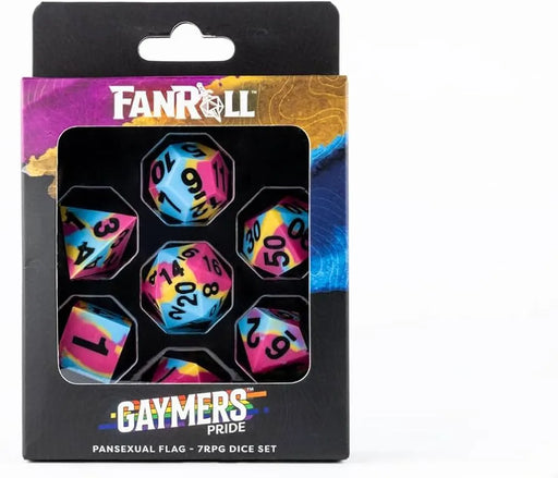 16mm panseksuāļu karoga krāsu silikona kauliņu komplekts galda spēlēm ar asām malām un melniem cipariem.