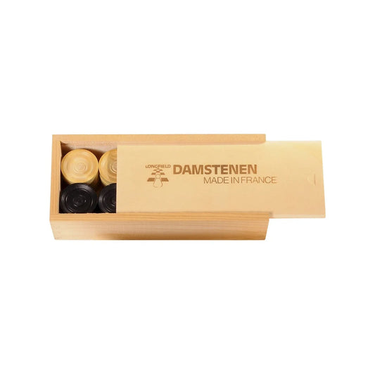 Checkers 32 mm in wooden chest. / PU 1