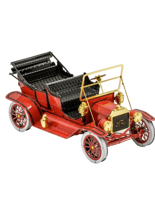 Brain Games LV Mēroga modelis 1908 Ford Model T, Red/Gold, metāla konstruktors