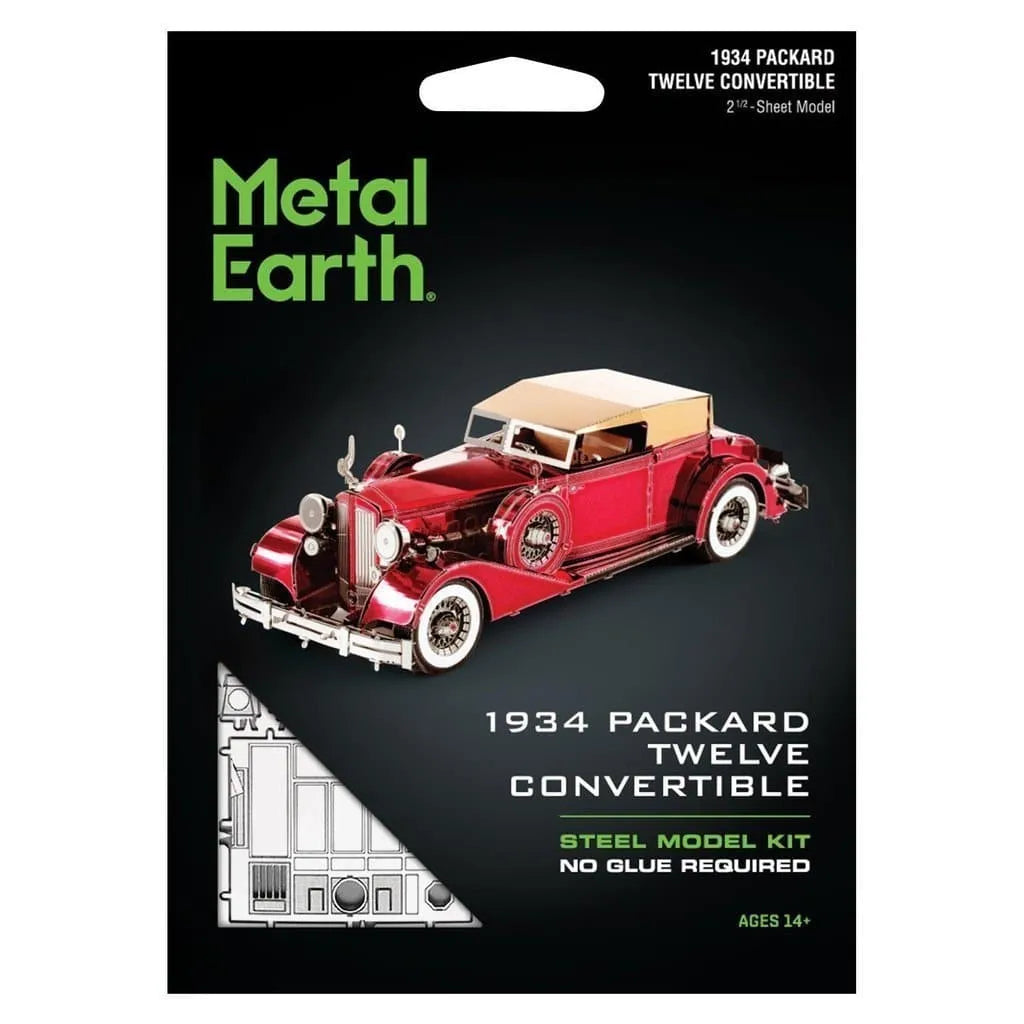 n/a Mēroga modelis 1934 Packard Twelve Convertible, metāla konstruktors