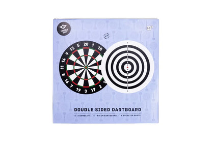 Dartboard flocked with 6 darts, thickness 2.5 cm / PU 6