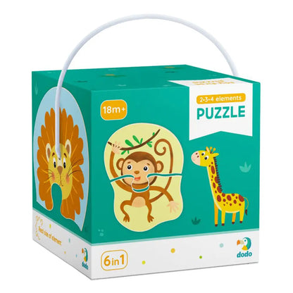 Puzzle 2-3-4 Elements Wild Animals