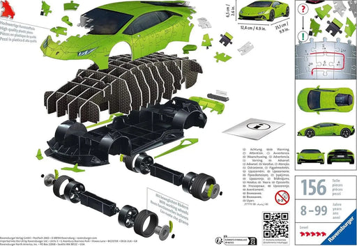 n/a 3D puzzle Lamborghini Huracan Evo Green