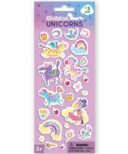 Brain Games LV 3D stickers Unicorns